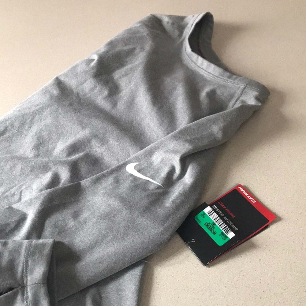 NWT NIKE compression top gray